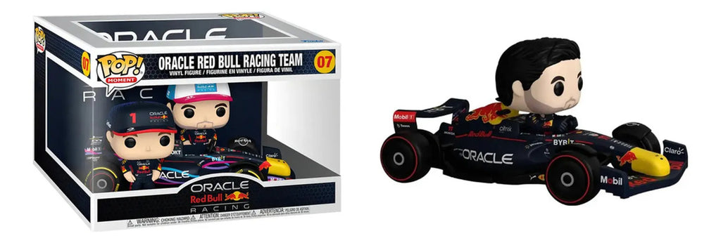 Kit Funko Pop! Moment F1 Oracle Red Bull Racing Team Sergio Pérez Y Max Verstappen