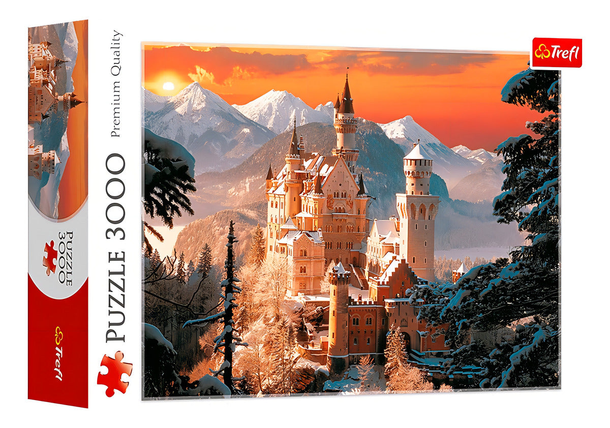 Rompecabezas Trefl Wintry Neuschwanstein Castle, Germany 33025 De 3000 Piezas