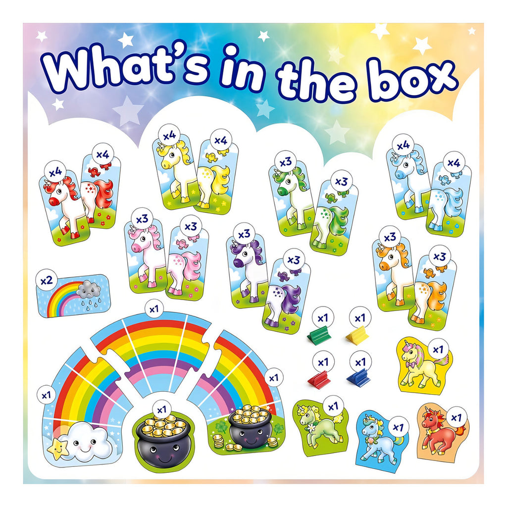 Juego De Mesa Infantil Unicornio Rainbow Orchard Toys 3 A 7 Años