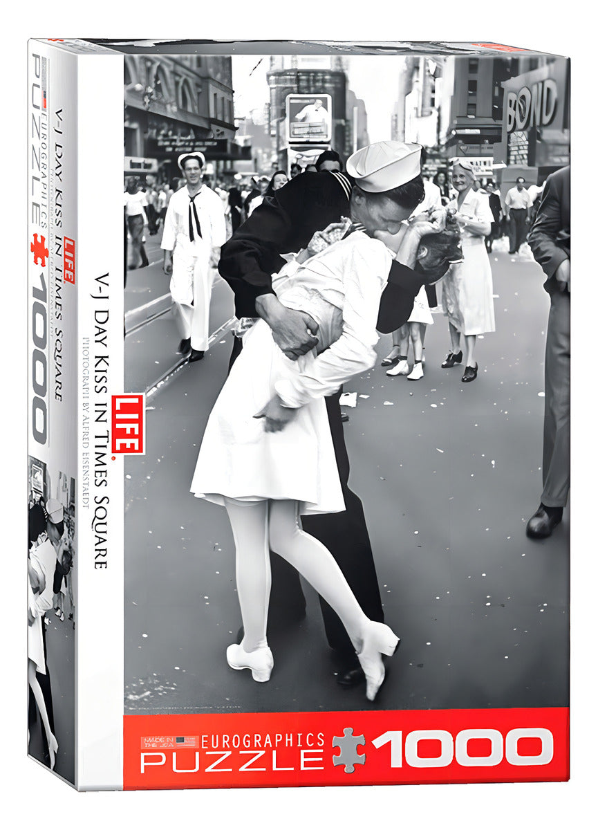 Rompecabezas 1000 Piezas Beso En Times Square - Eurographics
