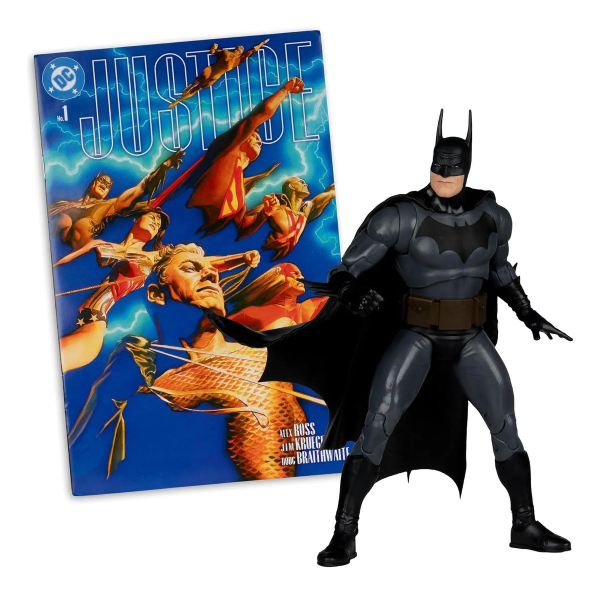 Mcfarlane Figura Con Comic: Justice #1 - Batman 7 Pulgadas