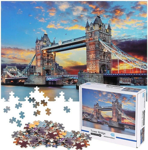 Rompecabezas Hao Xiang Tower Bridge Londres 1000 Piezas Paisaje