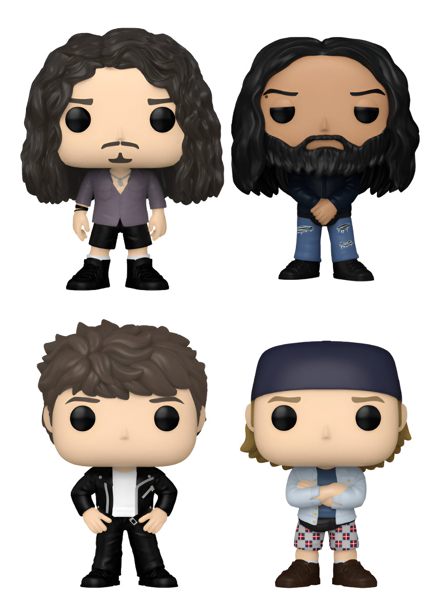 Figura Soundgarden Chris Cornell Kim Thayil Ben Shepherd Matt Cameron 4 Pack Pop! Rocks Funko