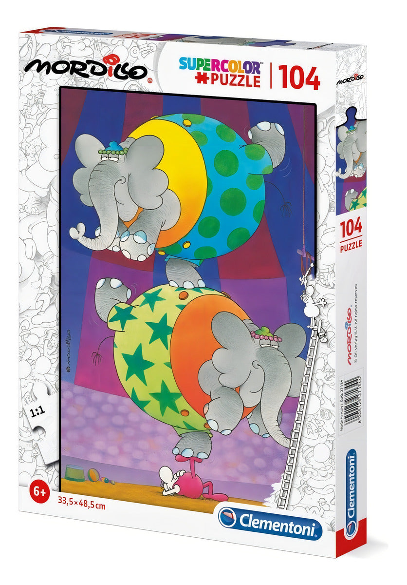 Rompecabezas Clementoni 104 Pieza Mordillo El Balance Puzzle