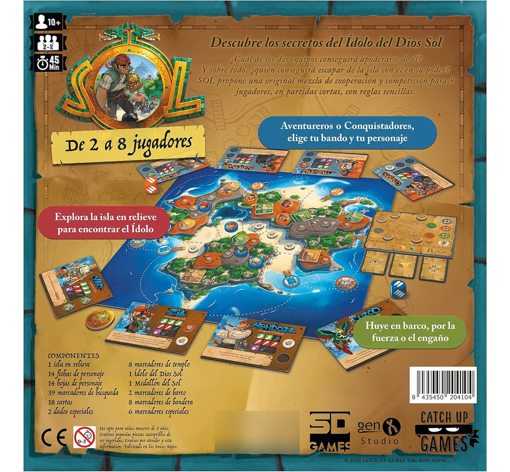 Aventuras En La Isla De Sol Juego De Mesa Español Sd Games