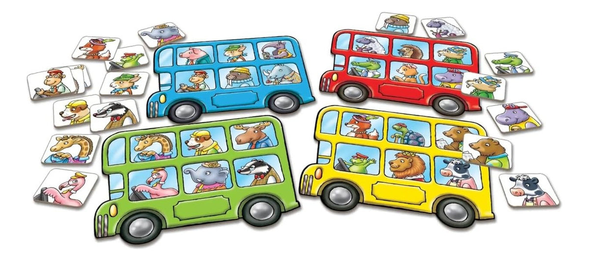Mini Game Little Bus Lotto Orchard Toys Juego Lotería Infantil 2-4 Jugadores