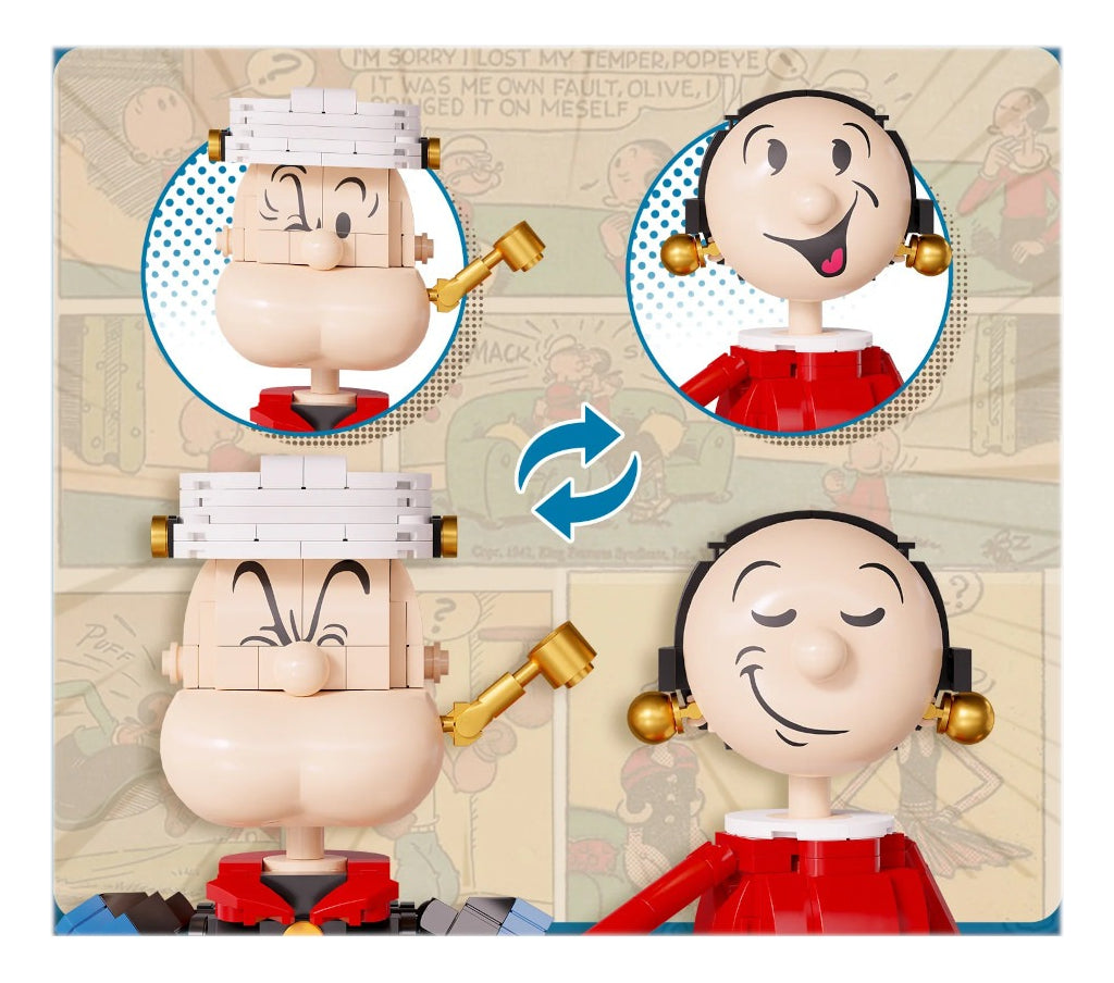 Pantasy Popeye Y Olivia Olivo Set De Bloques Para Armar