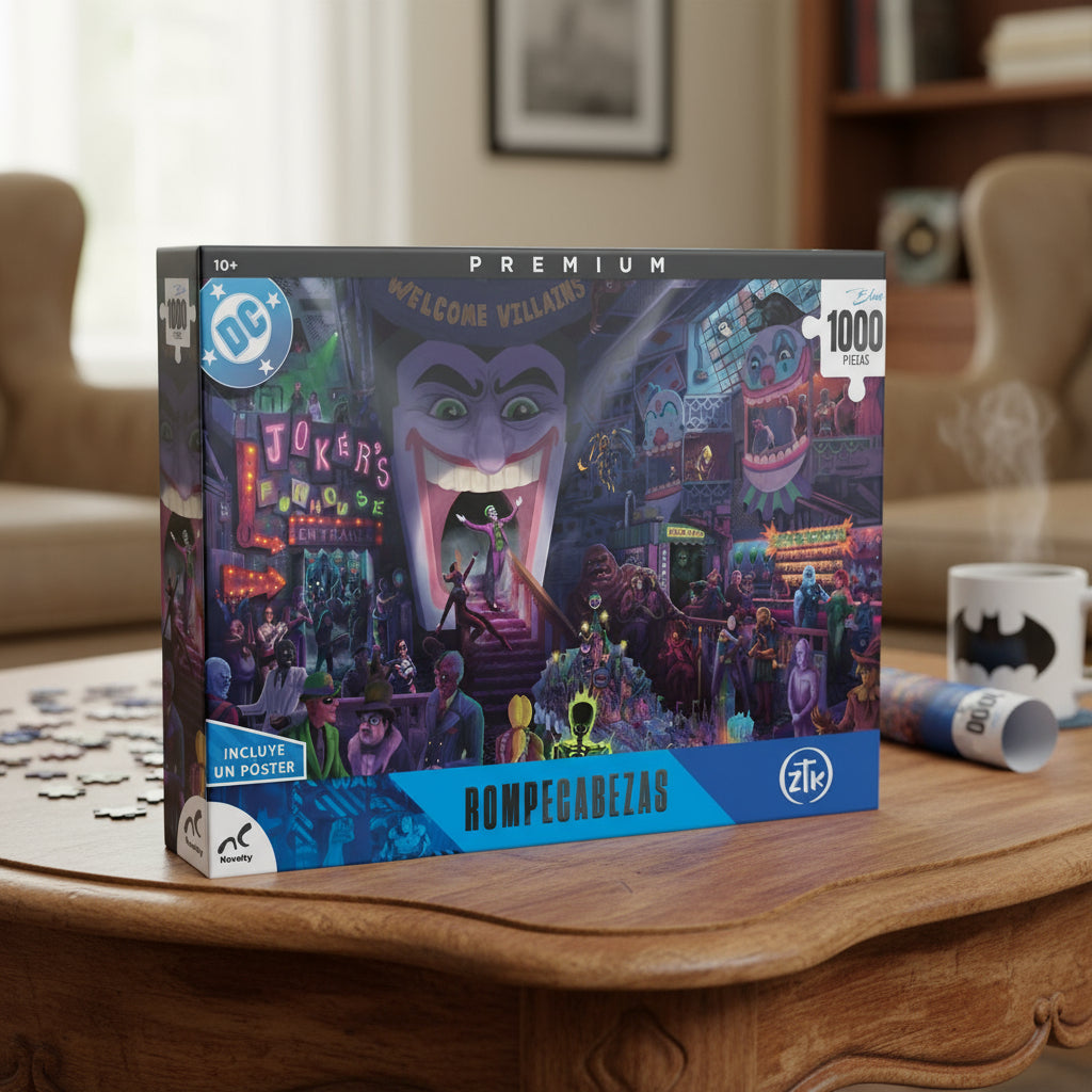 Rompecabezas Premium Dc Joker 1000 Piezas Blueboard + Poster