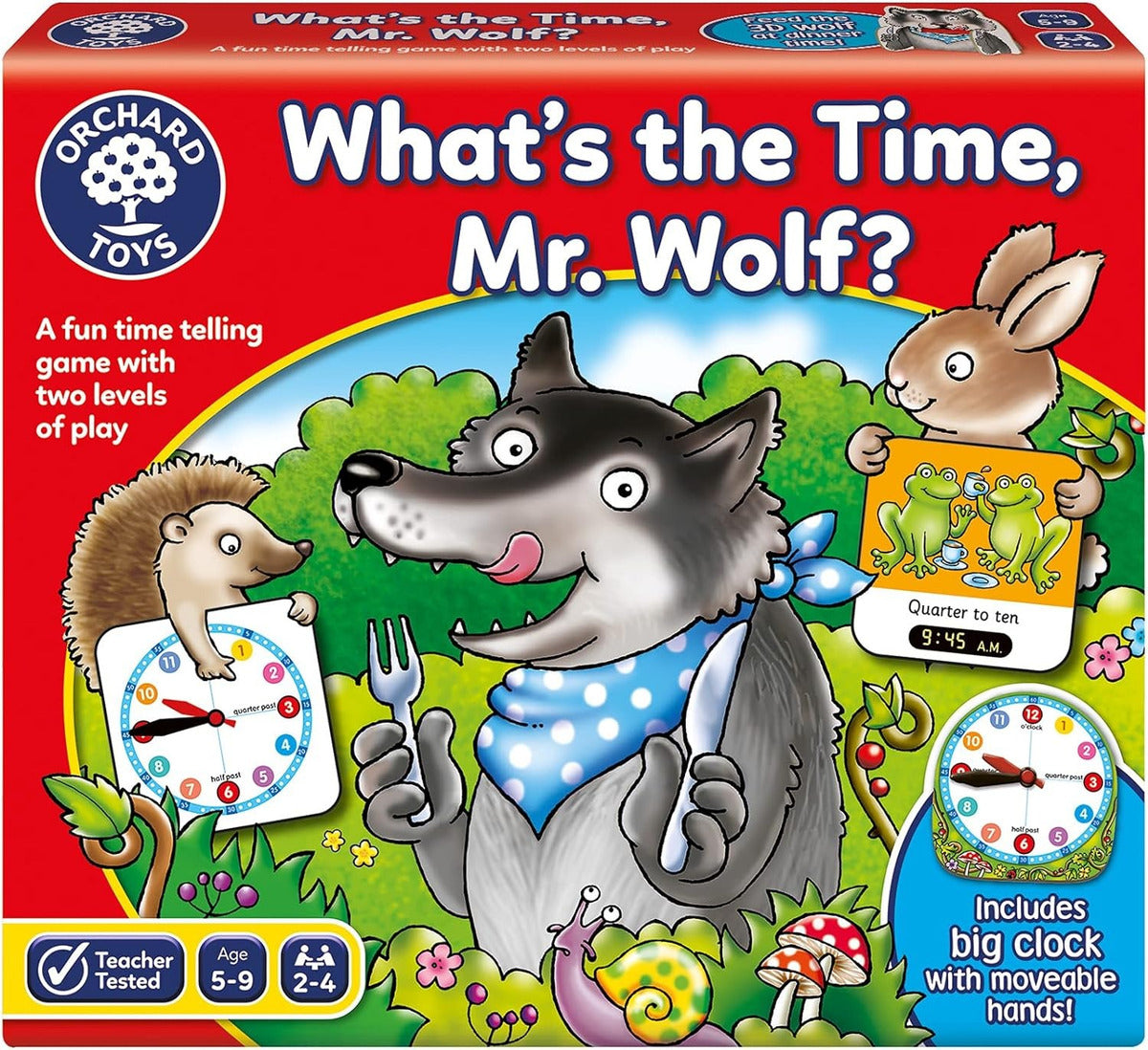 Juego De Mesa La Hora What's The Time Mr. Wolf? Orchard Toys