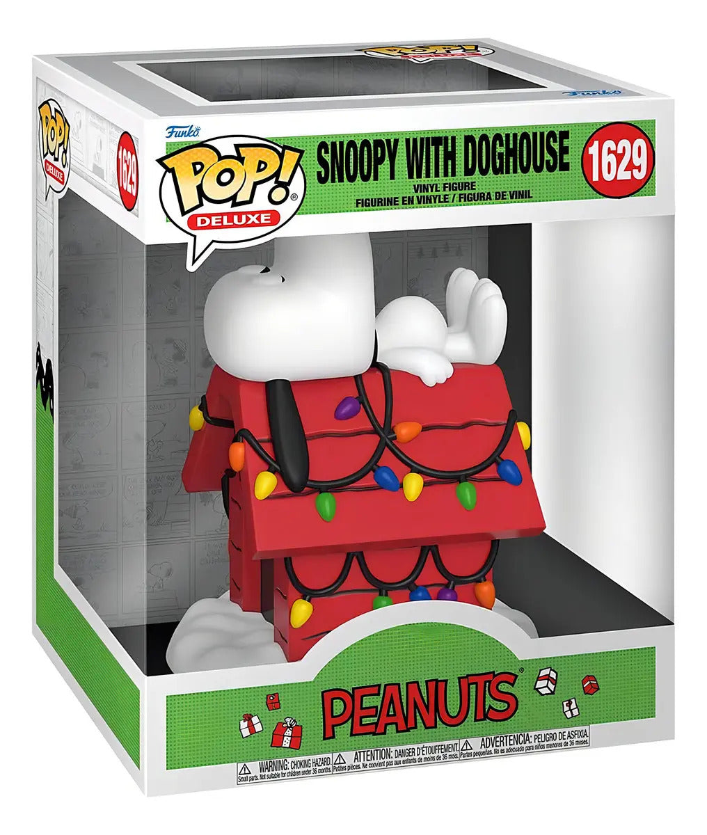 Figura Cacahuetes Funko Pop Deluxe - Snoopy Con Caseta Para Perro 1629