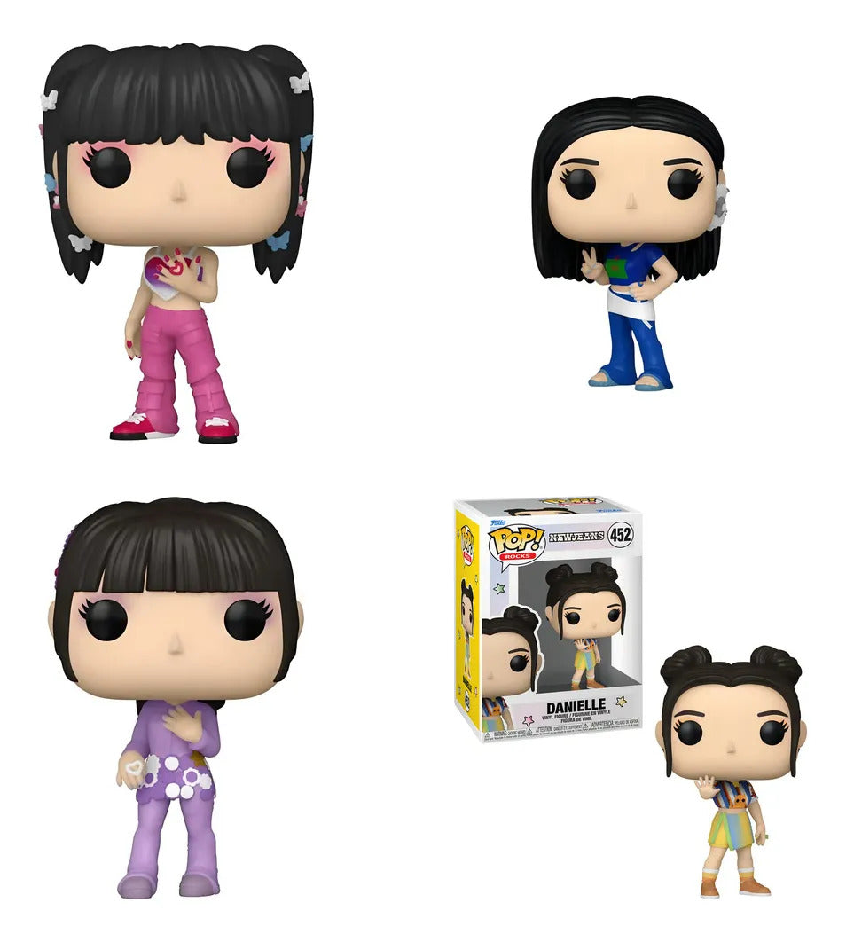 Kit Funko Pop! Rocks Newjeans: Hanni, Danielle, Hyein Y Minji