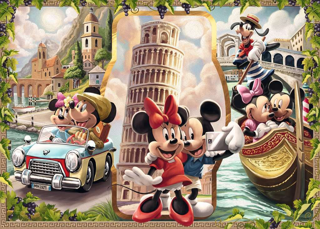 Rompecabezas Vacaciones Mickey & Minni 1000pz Ravensburger