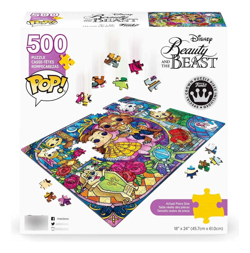 Funko Pop Puzzles La Bella Y La Bestia Rompecabezas 500 Pzas