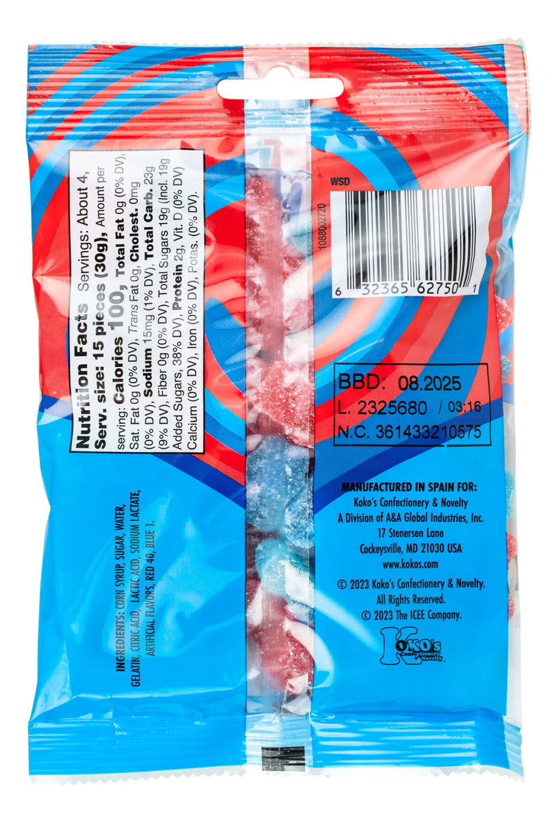 Dulces Icee Sour Gummy Bears 113 Gr Gomitas De Sabores