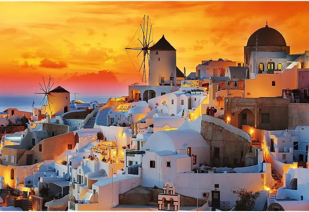 Atardecer En Santorini Rompecabezas 1500 Piezas Trefl 26195