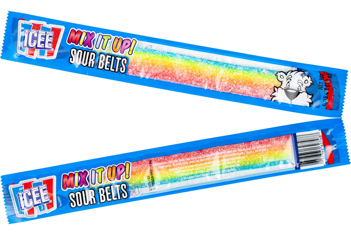 Dulces Icee Mix It Up Sour Belts Gomitas Ácidas 125 Piezas