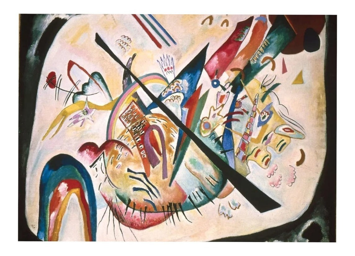 Kandinsky Óvalo Blanco Mini Rompecabezas 1000 Piezas Tomax