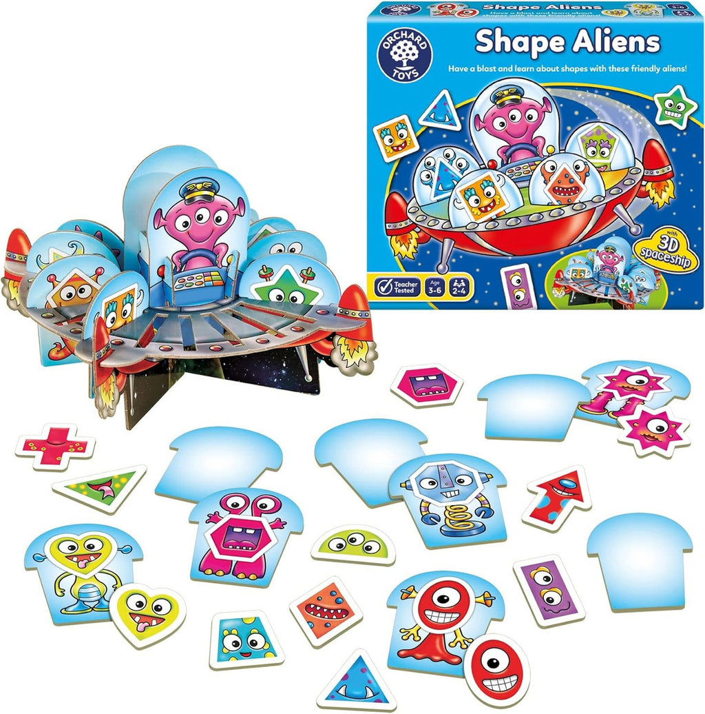 Juego De Mesa Shape Aliens Formas Extraterrestres Orchard