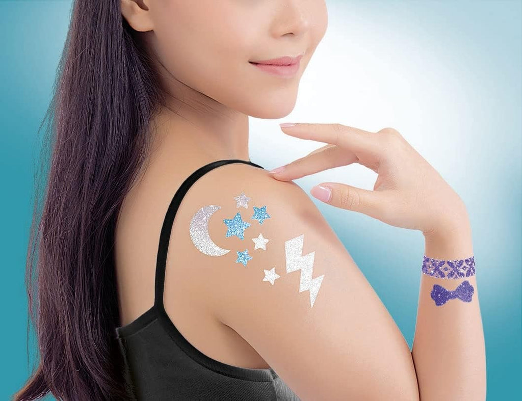 Juego Glitter Tatoo Kit Crea Tatuajes Clementoni Crazy Chic