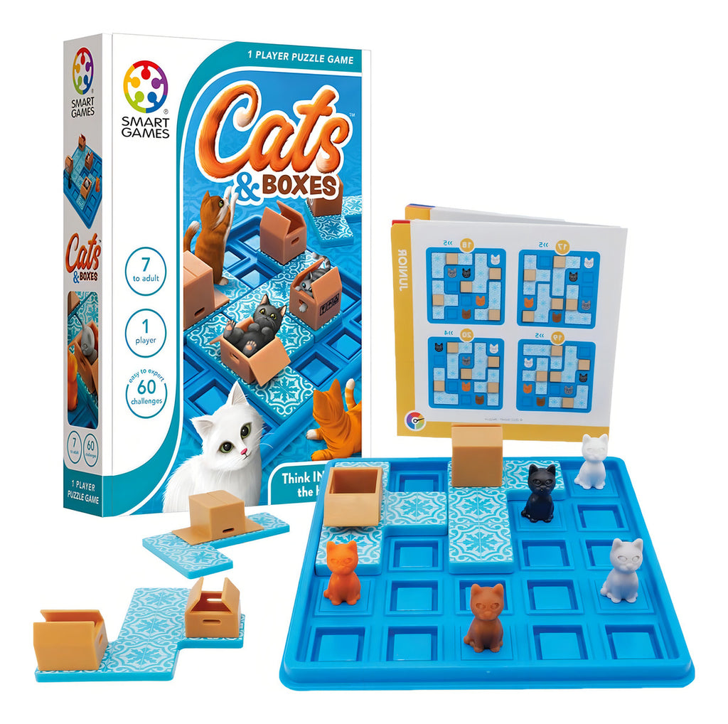 Juego De Mesa Cats And Boxes Smart Games 60 Retos Gatos