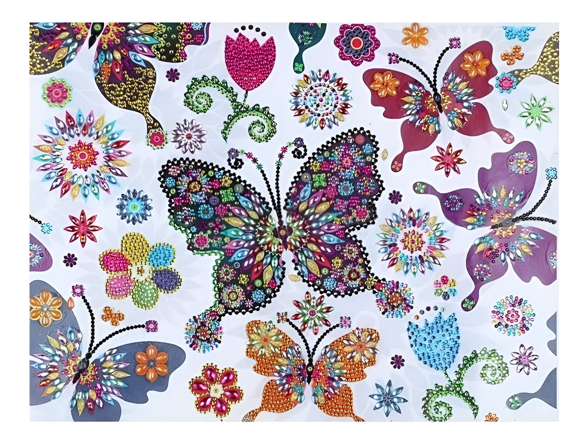 Arte Diamante Mariposa 50x40 Grupo Educar Lienzo Pintura 3d