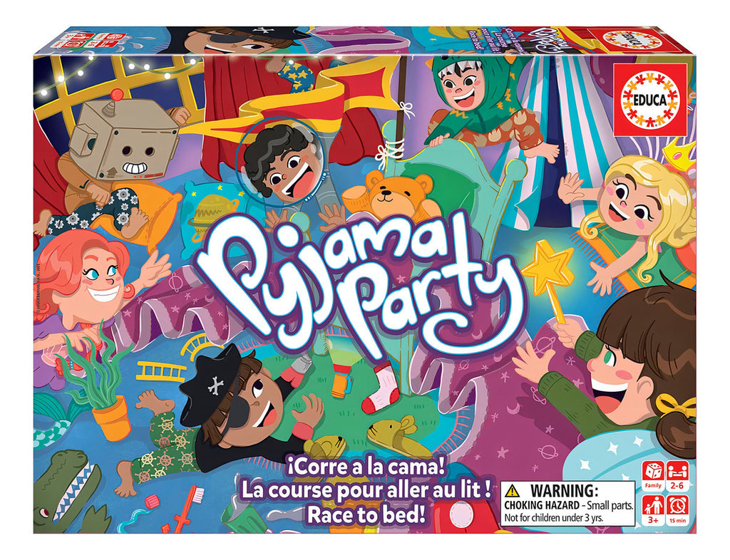 Juego De Mesa Fiesta De Pijamas Educa Español 2 A 4 Jugadores
