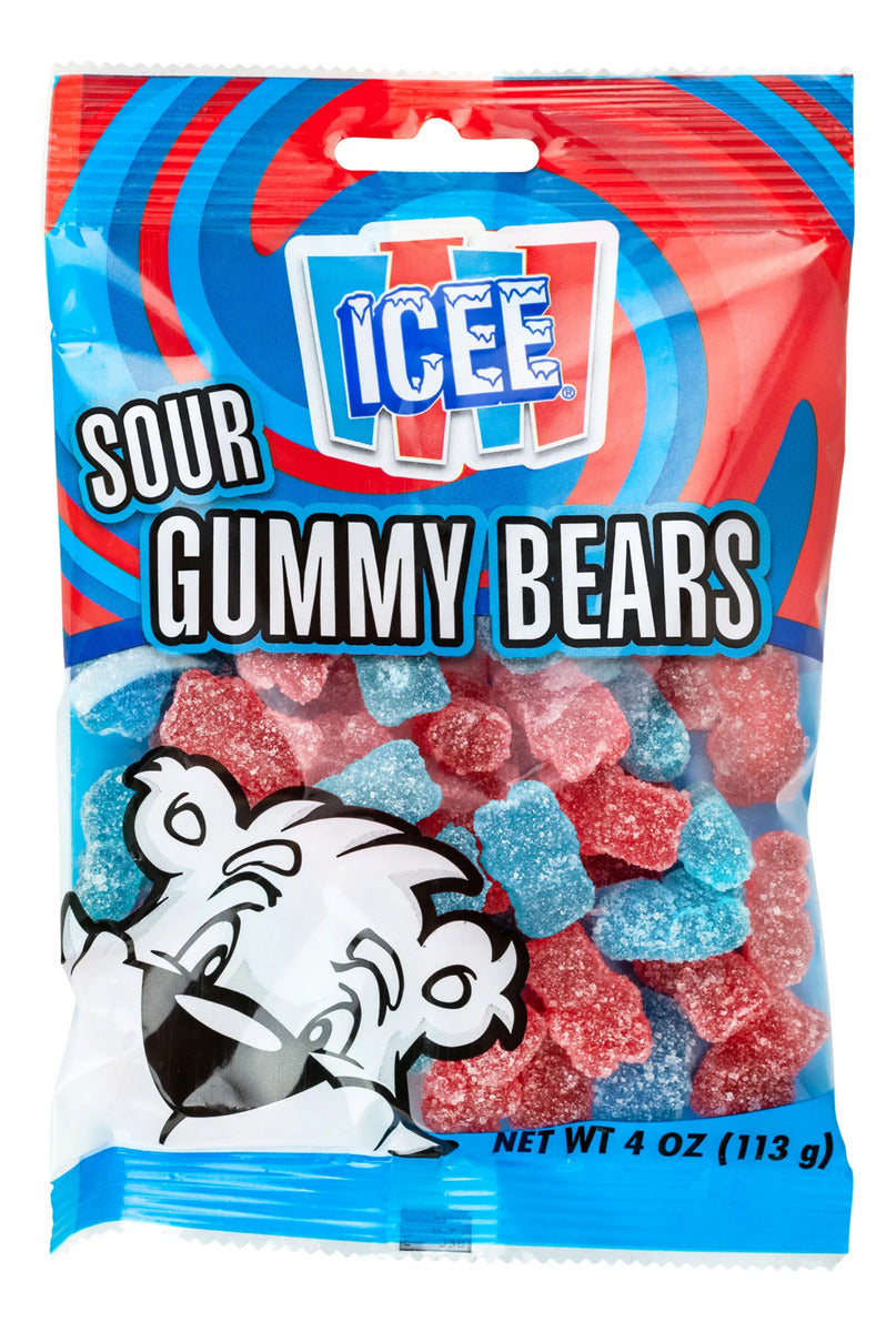 Dulces Icee Sour Gummy Bears 113 Gr Gomitas De Sabores