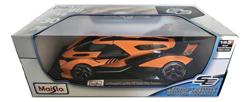 Auto Lamborghini V12 Vision Gran Turismo Maisto Naranja 1:18