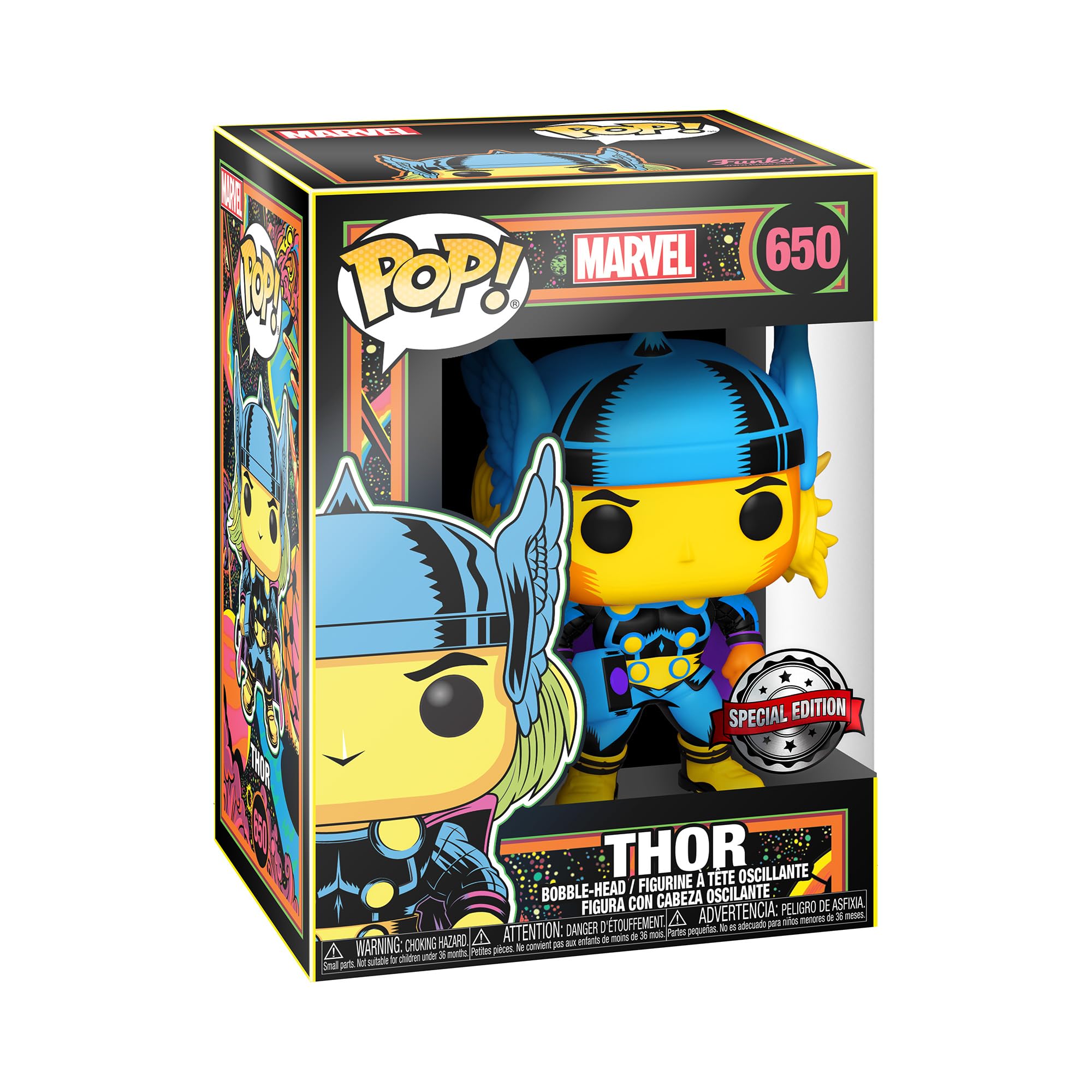 Funko Thor Pop Black Light con Sticker de Target Exclusivo abbastanza
