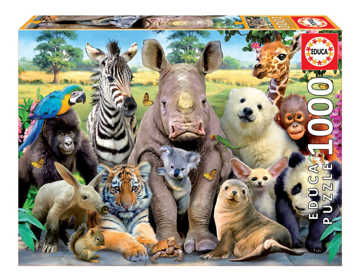 Rompecabezas 1000 Piezas Animales Educa Borras Foto De Clase