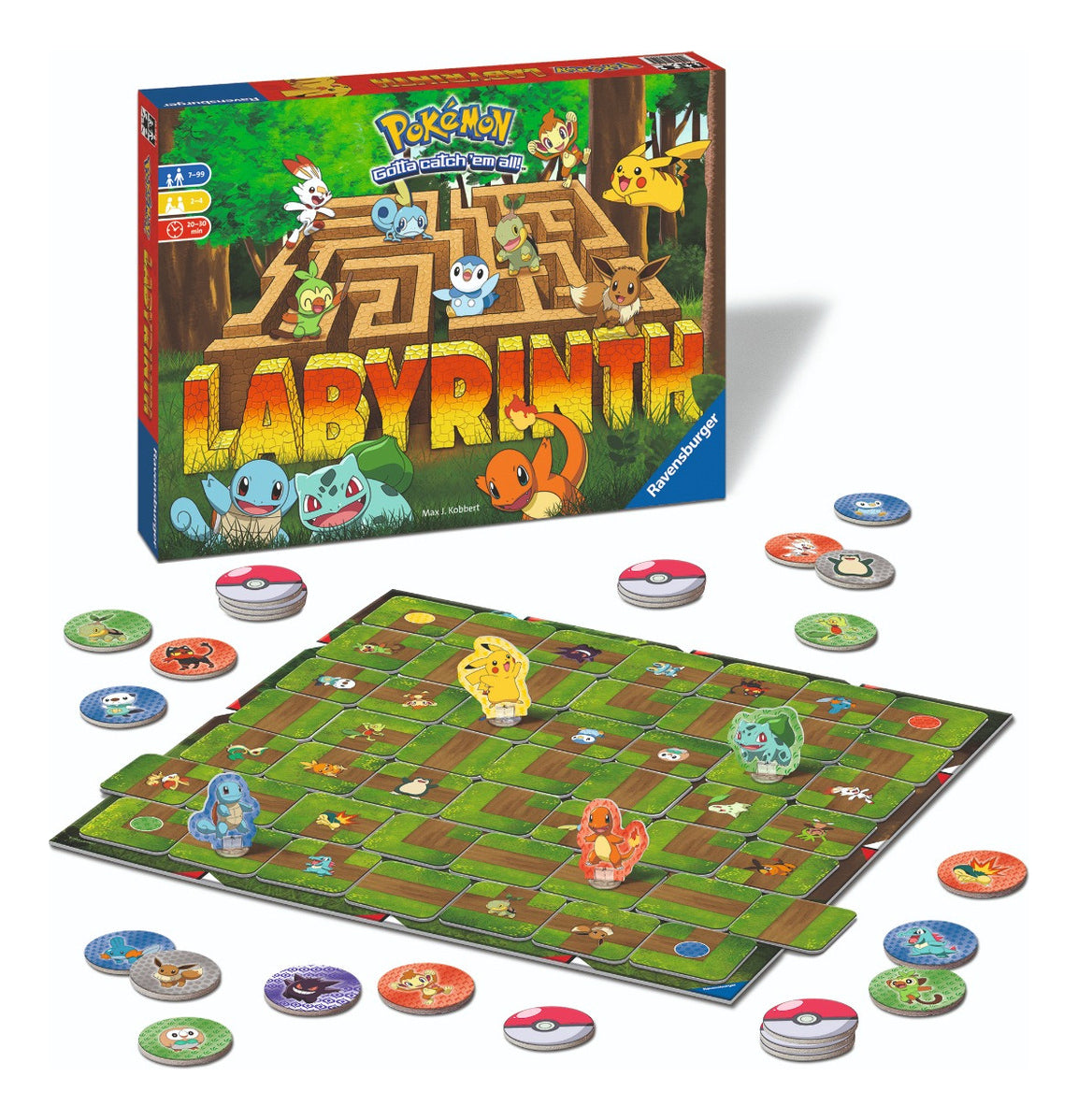 Juego De Mesa Pokémon Laberinto | 2 A 4 Jugadores | Ravensburger | Juego De Estrategia Para Niños Y Coleccionistas