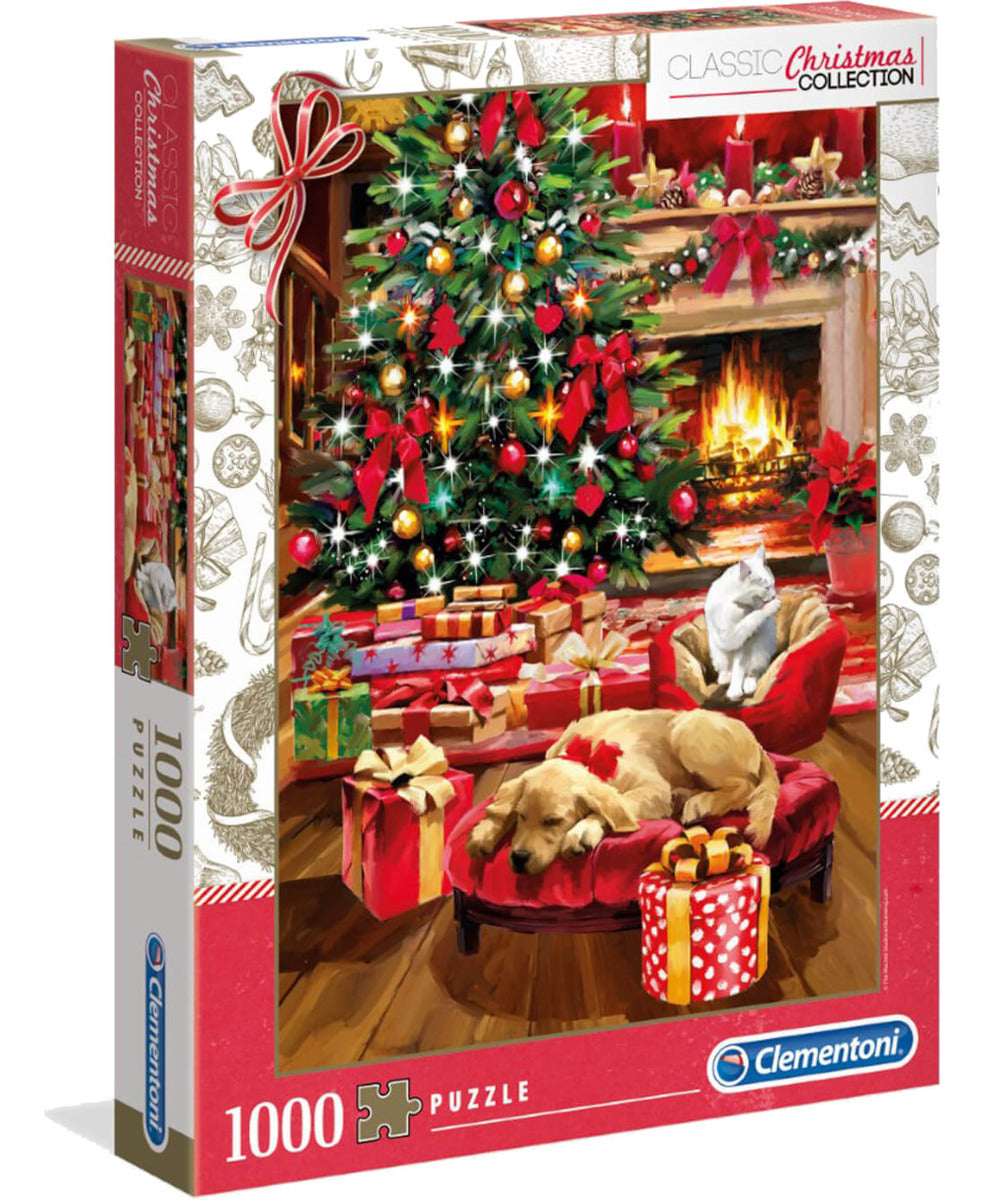 Rompecabezas Navidad En La Chimenea 1000pz Clementoni