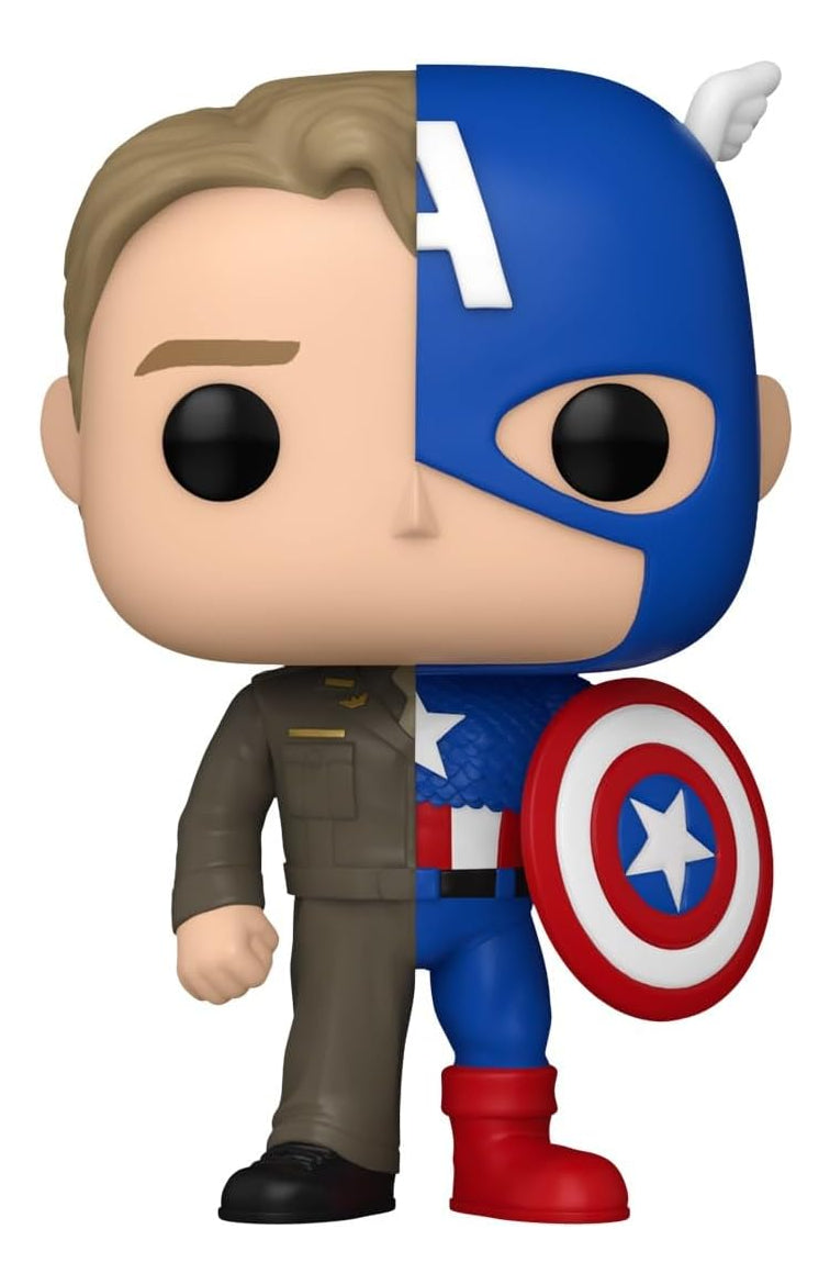 Funko Pop! Marvel: Split - Steve Rogers / Capitan America