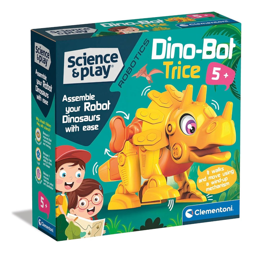 Clementonidino Bot Triceratops Set Aprender Robótica Niños