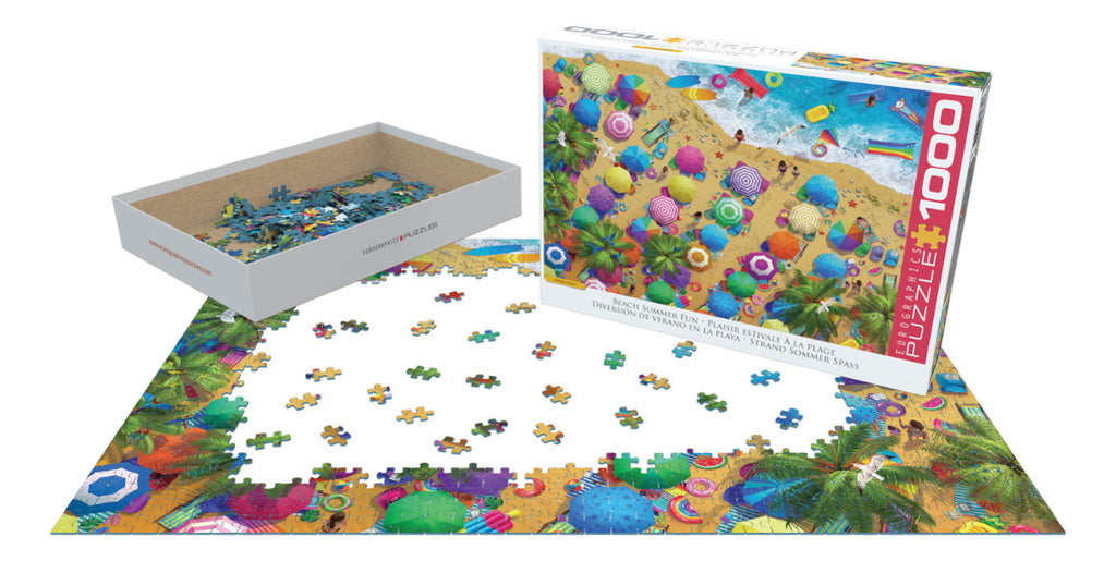 Rompecabezas Diversión De Verano  Playa Eurographics 1000 Pz