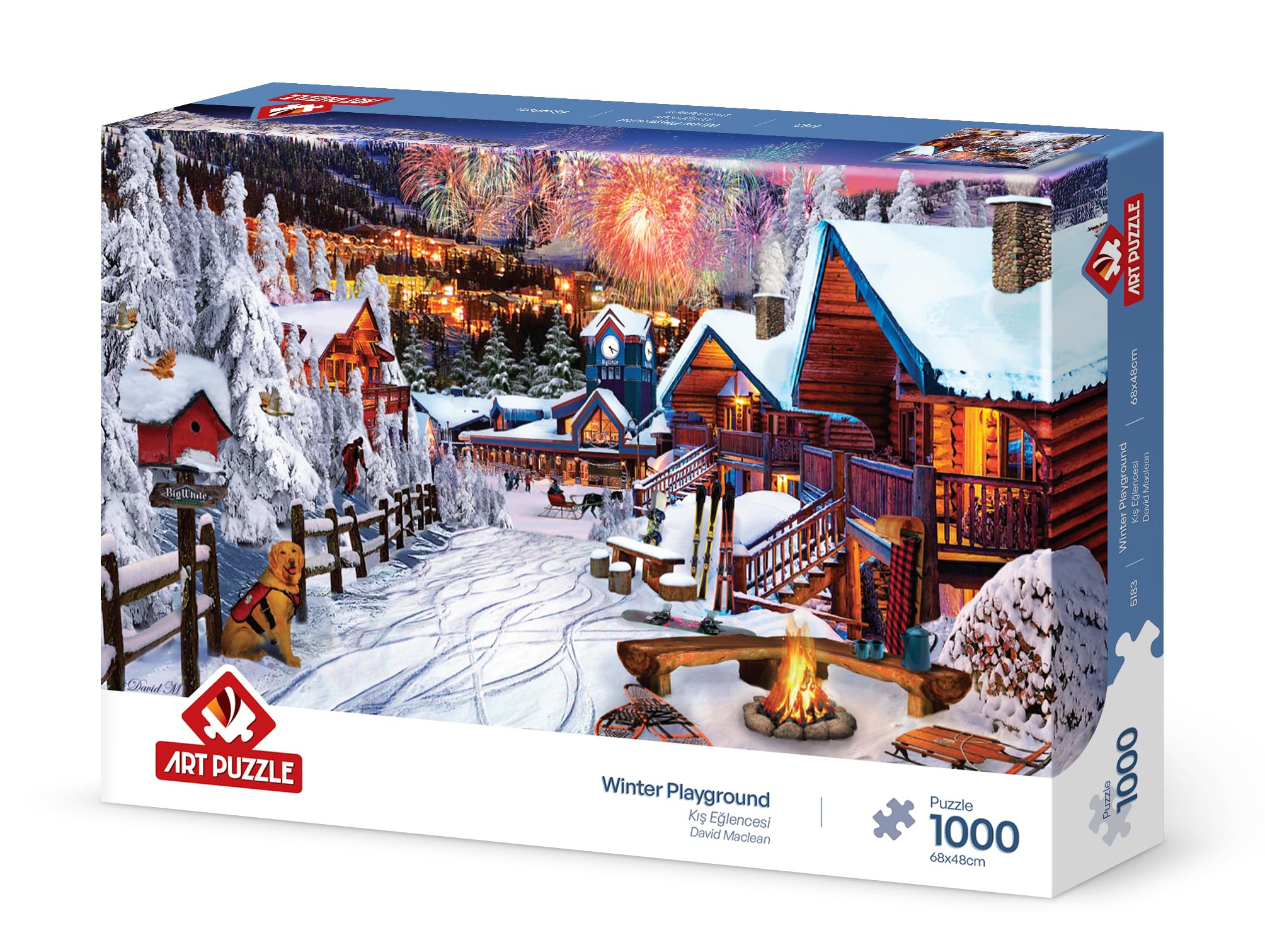 Art Puzzle Rompecabezas  zona de juegos de invierno Art Puzzle 1000 piezas