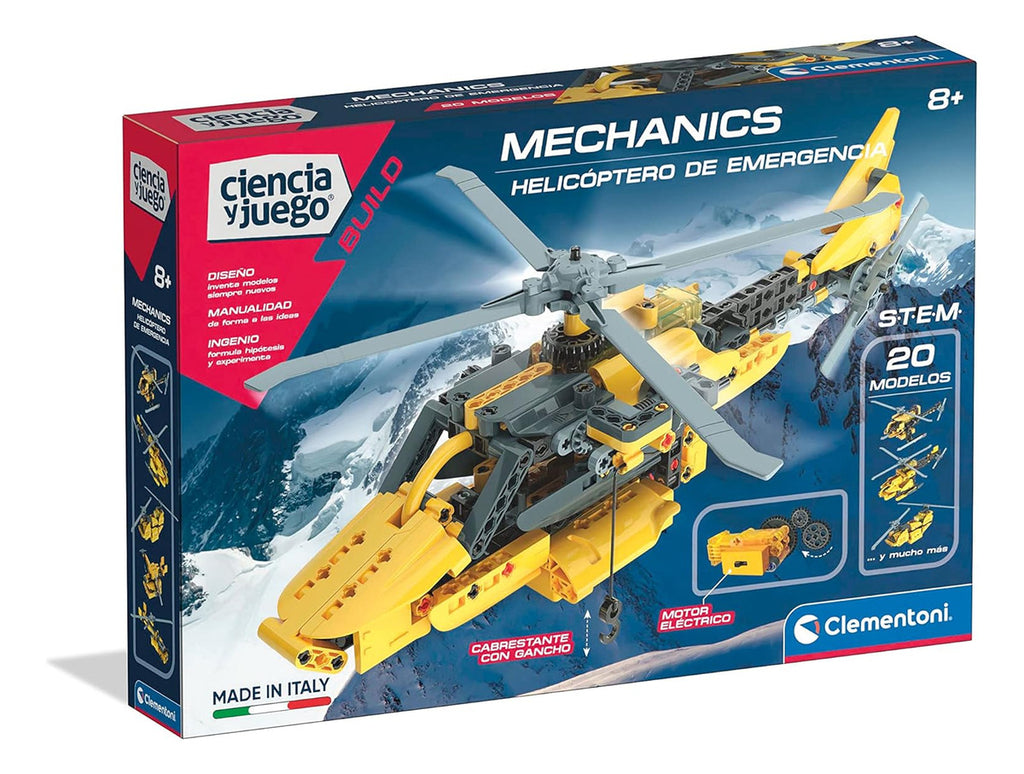 Helicoptero De Emergencia 20 Modelos Clementoni Mechanics