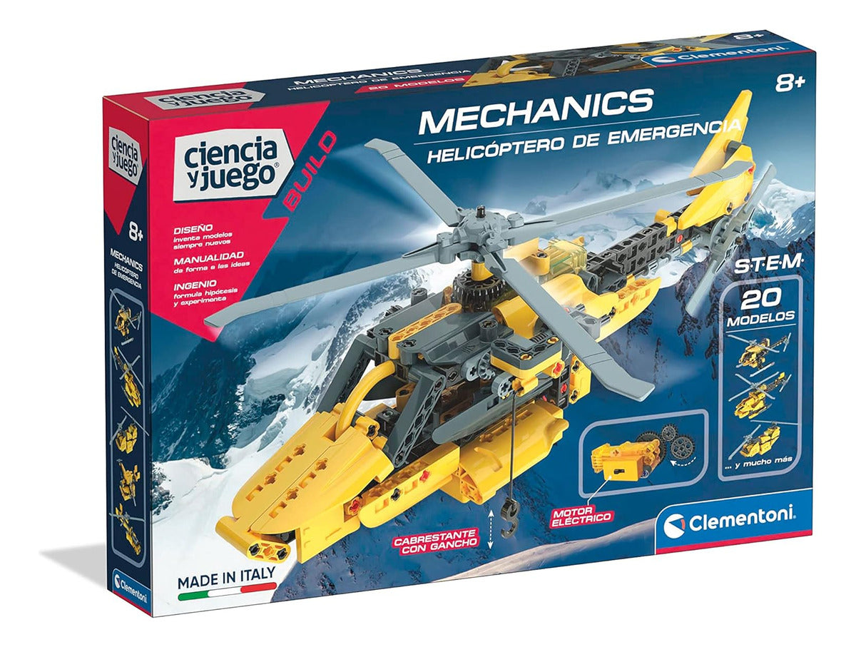 Helicoptero De Emergencia 20 Modelos Clementoni Mechanics