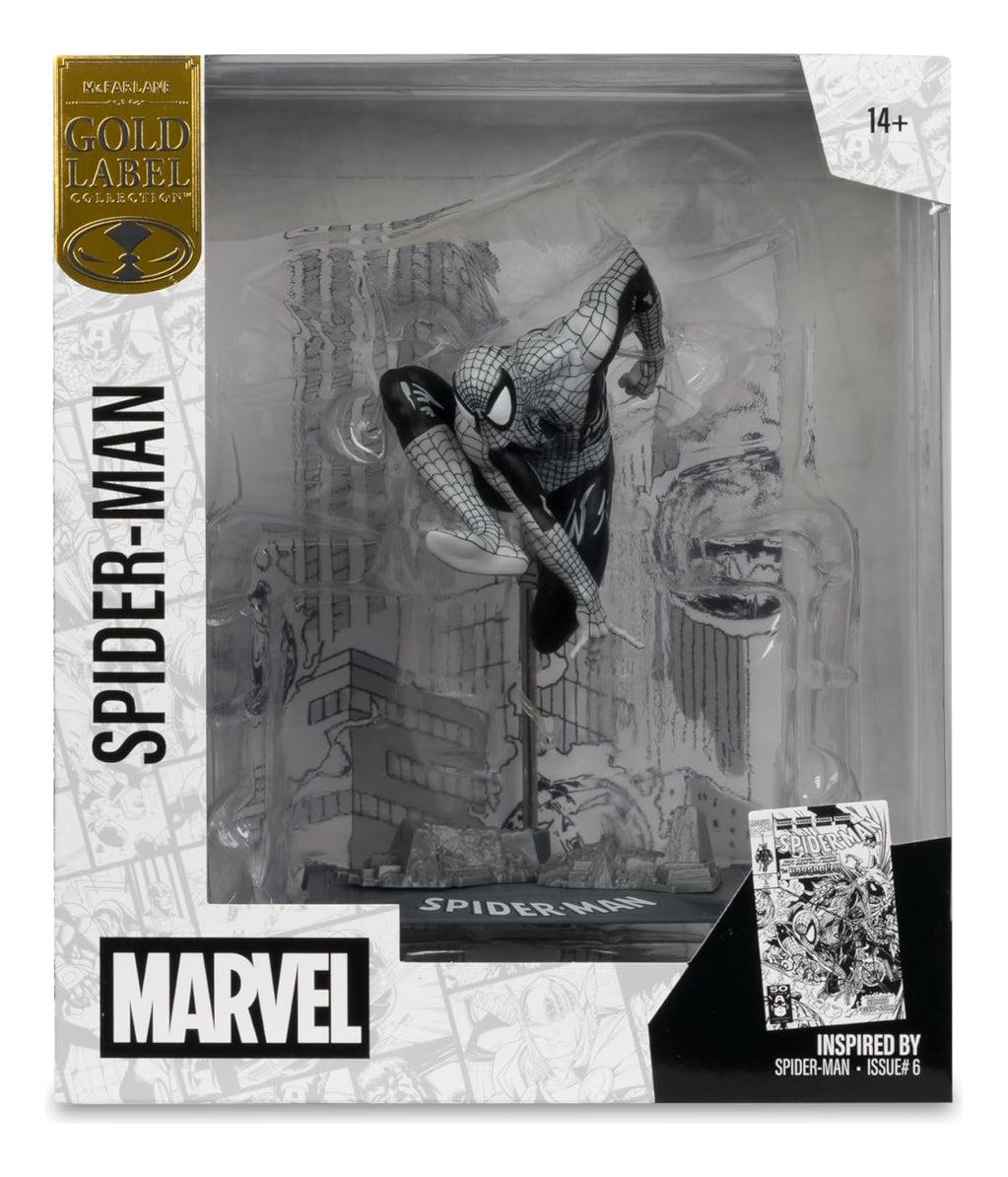 Figura Mcfarlane Collection: Spiderman Line Art Gold Label