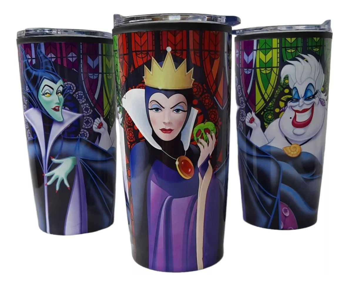 Termo Para Café Doble Pared Villanas Disney Ursula Maléfica
