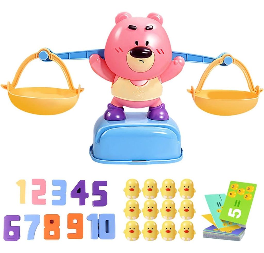 Balanza Didáctica Juego Aprende A Contar Osito Con Números