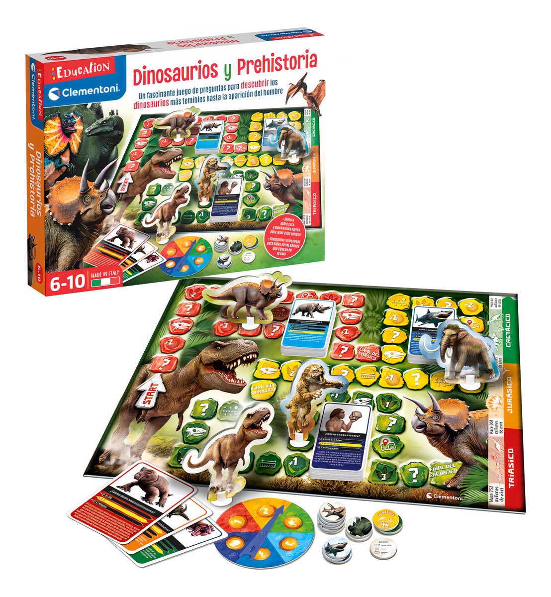 Dinosaurios Y Prehistoria Clementoni Juego Educativo 55494