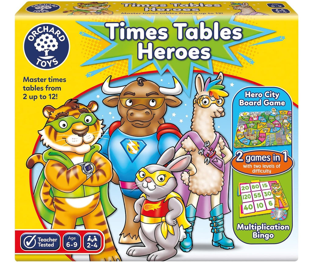 Juego Mesa Multiplicaciones Times Tables Heroes Orchard Toys