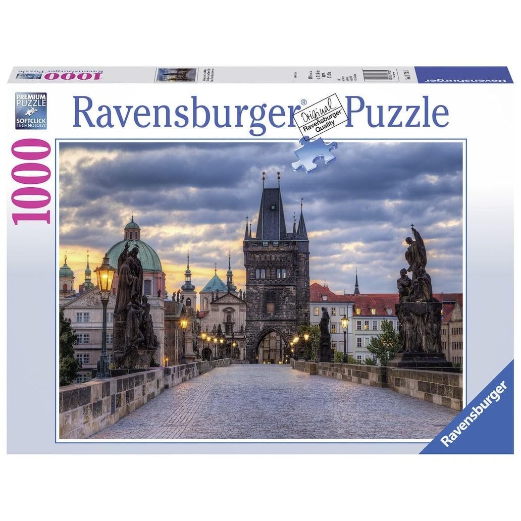 Ravensburger 19738 Rompecabezas de 1000 Piezas: Puente de Carlos, Praga Puzzle