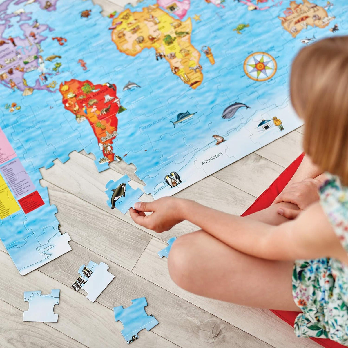 Rompecabezas Mapa Del Mundo Orchard Toys 150 Piezas