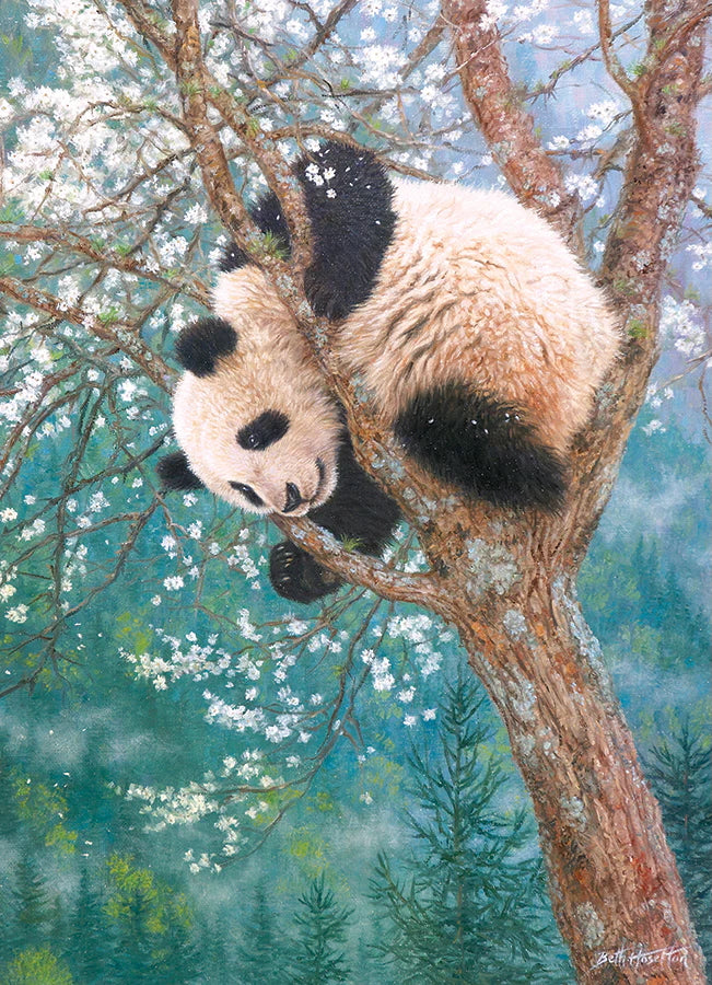 Rompecabezas 1000 Piezas Cobble Hill Panda En Árbol Naturaleza