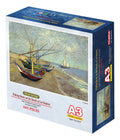 Van Gogh Barcos Pesqueros Mini Rompecabezas 1000 Pieza Tomax