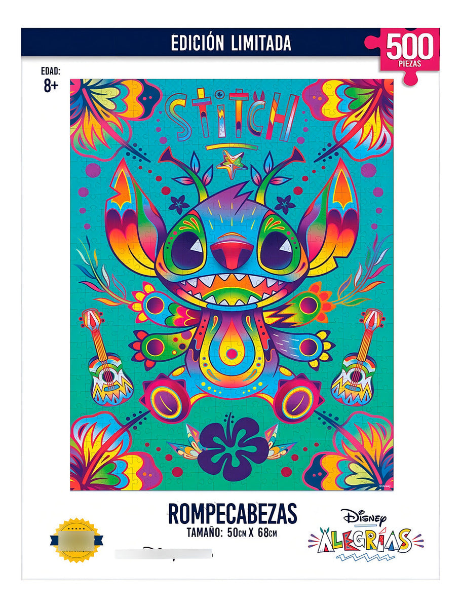 Stitch Disney Alegrías Rompecabezas 500 Piezas | Puzzle Original Coleccionable Ideal Para Niños Y Adultos