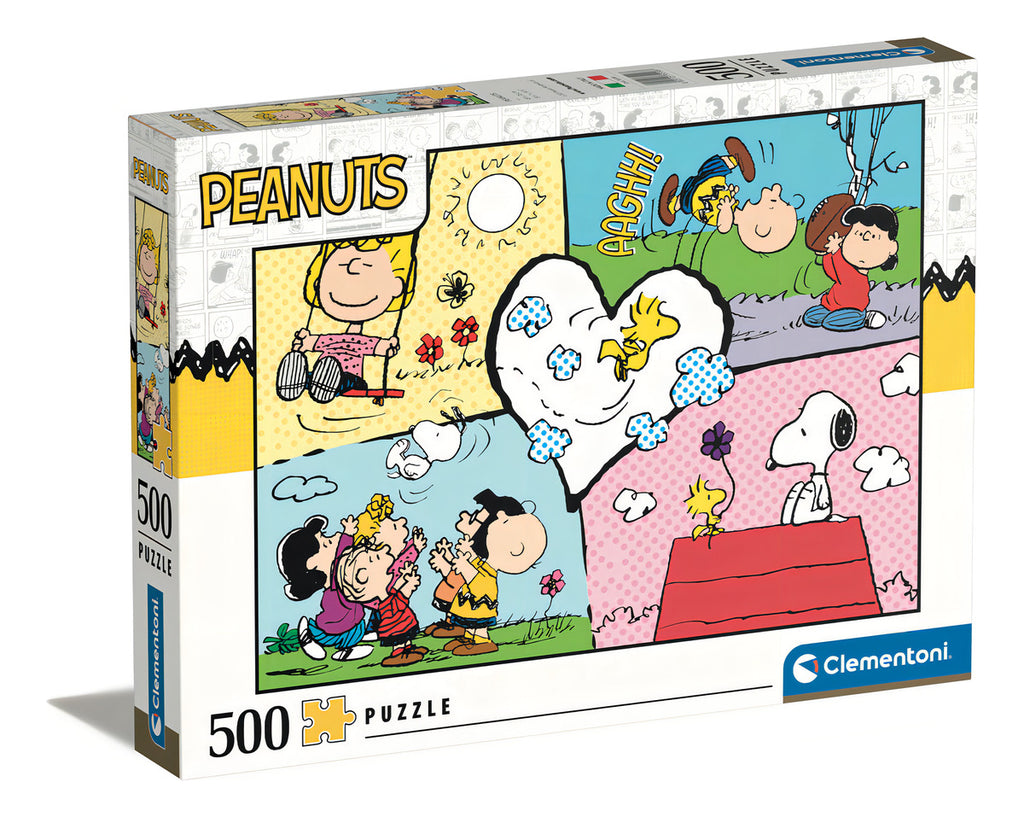 Rompecabezas Snoopy Y Amigos 500pz Clementoni Italia Peanuts