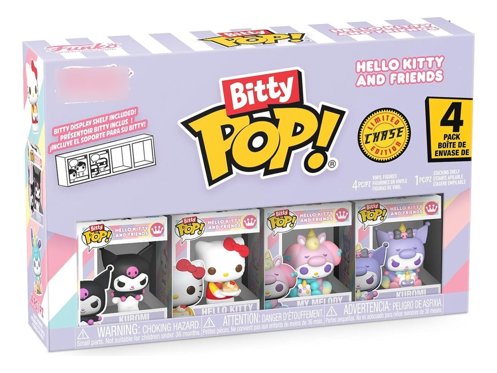 Funko Bitty Kuromi, Hello Kitty,  My Melody And Surprise